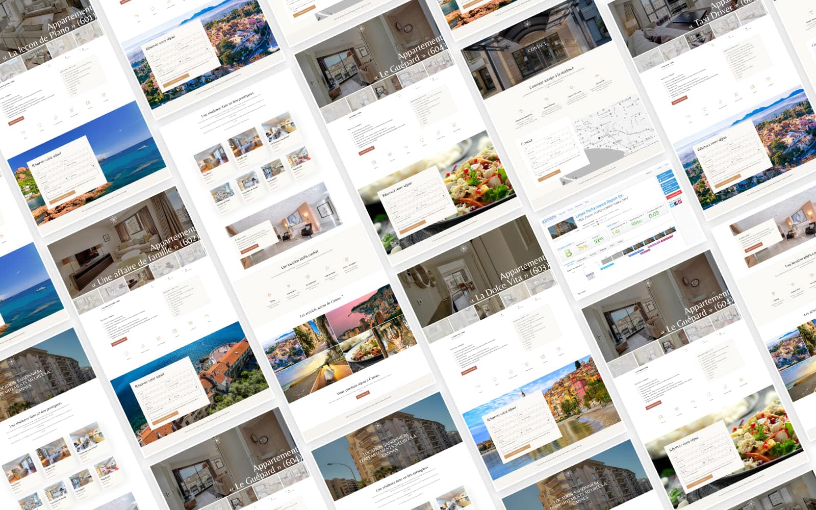 Refonte du site de location saisonnière d'appartements meublés à Cannes 