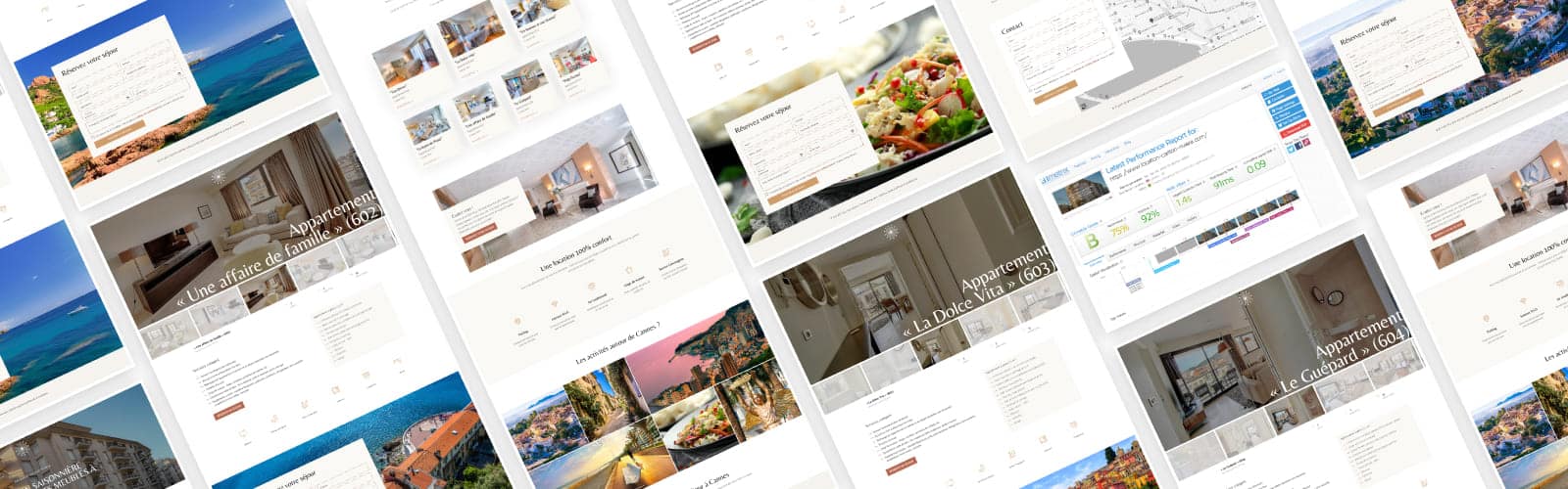 Refonte du site de location saisonnière d'appartements meublés à Cannes 