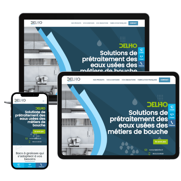 Refonte du site vitrine de Delho et mise en œuvre d'une stratégie de marketing digital