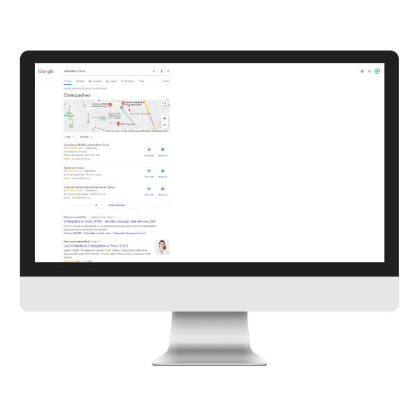 Travaillez le référencement local de votre site d'ostéopathe