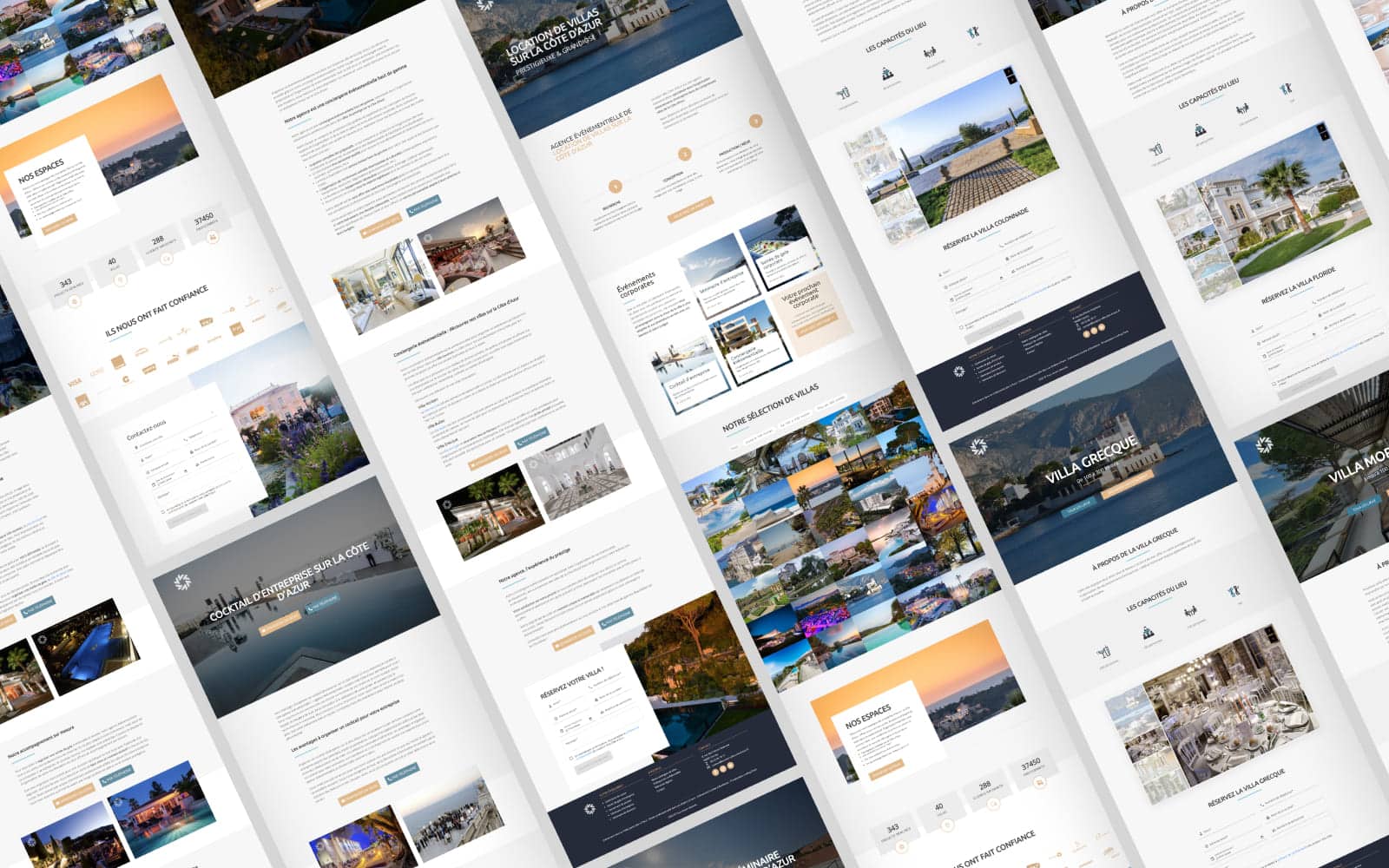 Refonte d'un site de location de villas pour des événements d'entreprise