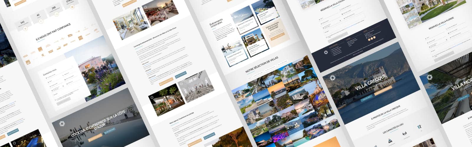 Refonte d'un site de location de villas pour des événements d'entreprise