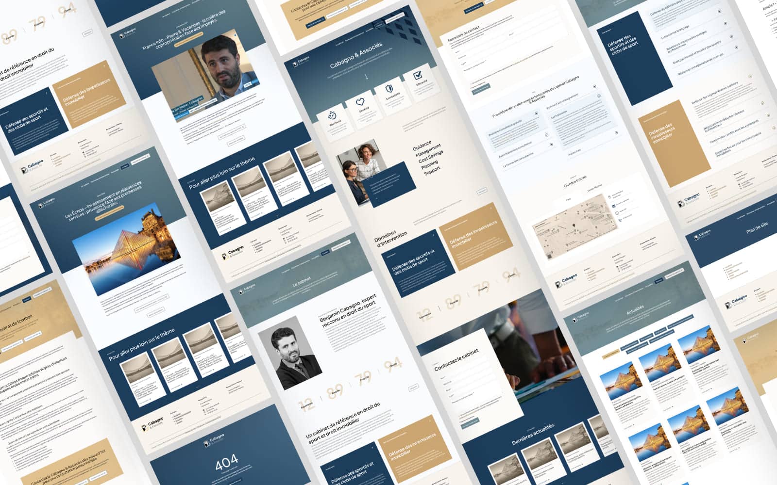 Développement du site web d'un avocat spécialisé dans le droit du sport
