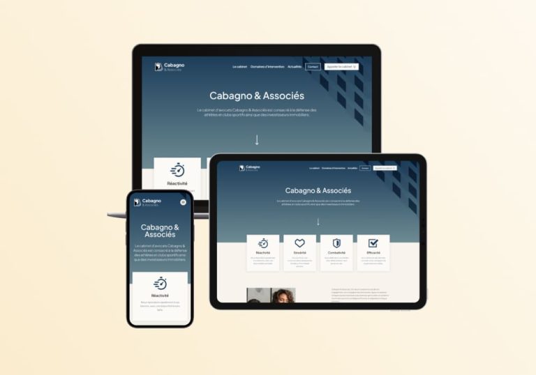 Développement du site web d'un avocat spécialisé dans le droit du sport