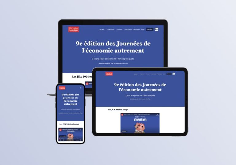 Refonte site événementiel | Une nouvelle plateforme pour les Journées de l’Économie Autrement