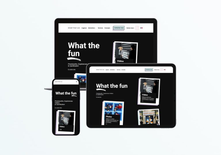Refonte du site internet d'une agence d'animations événementielles
