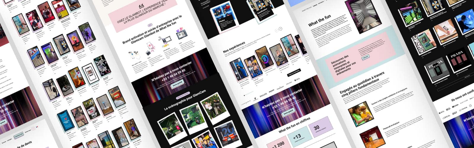 Refonte du site internet d'une agence d'animations événementielles