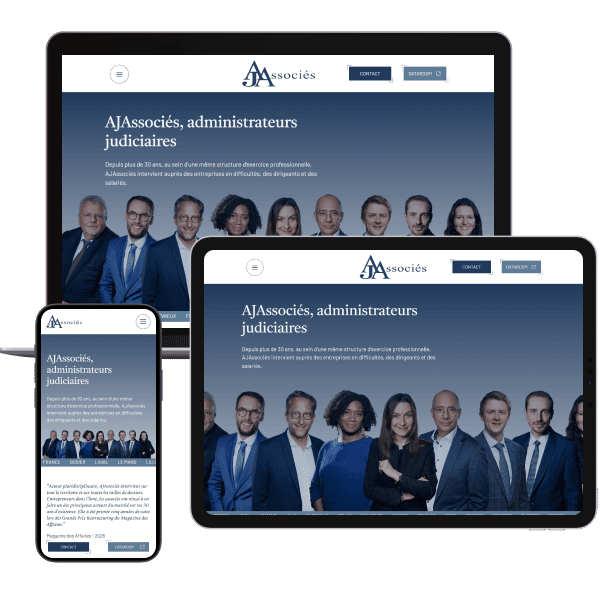 Refonte du site web d&rsquo;un cabinet d&rsquo;administrateurs judiciaires