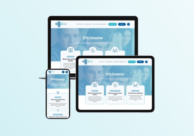 Refonte du site web d'un organisme de formation dans le secteur funéraire
