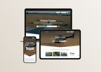 Refonte et développement web sur mesure pour le site d&rsquo;une compagnie d&rsquo;hélicoptères