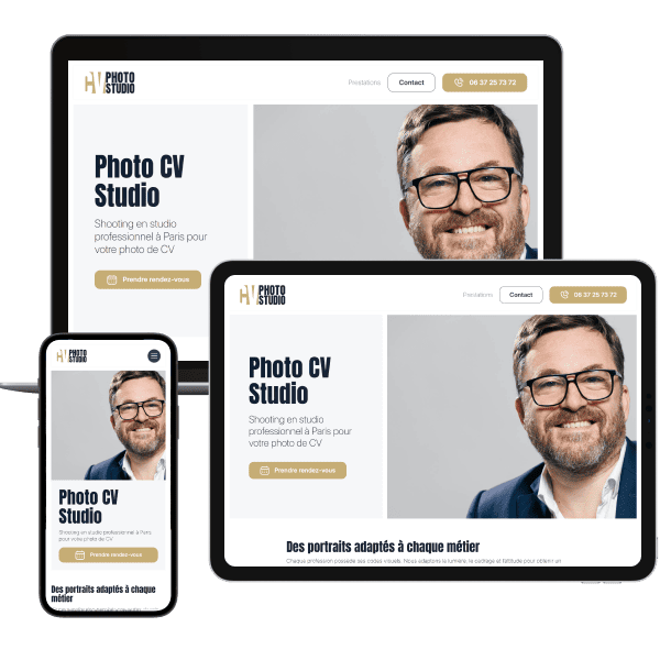 Développement d&rsquo;un site vitrine pour un photographe à Paris